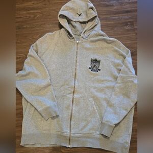 Jordan Men's Gray Zip-Up Hoodie Size 3XL